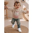 thumbnail image 4 of Miaouyo 1-5T Kids Baby Girl Boy Birthday Sweater Embroidery Pullover Warm Crewneck Long Sleeve Winter Tops, 4 of 9