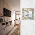 thumbnail image 5 of Yayeee Rocker Switch Wall Plate 1-Gang 4.6"x2.9" Home Decorative Outlet Cover, Daisy Mosaic, 5 of 6