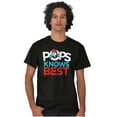 thumbnail image 5 of Papa Smurf Pops Knows Best Cool Dad Men's Graphic T Shirt Tees Brisco Brands M, 5 of 5