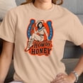 thumbnail image 3 of Smartprints Howdy Honey Western Cowgirl Women's T-Shirt Natural, Cotton, S, 3 of 4