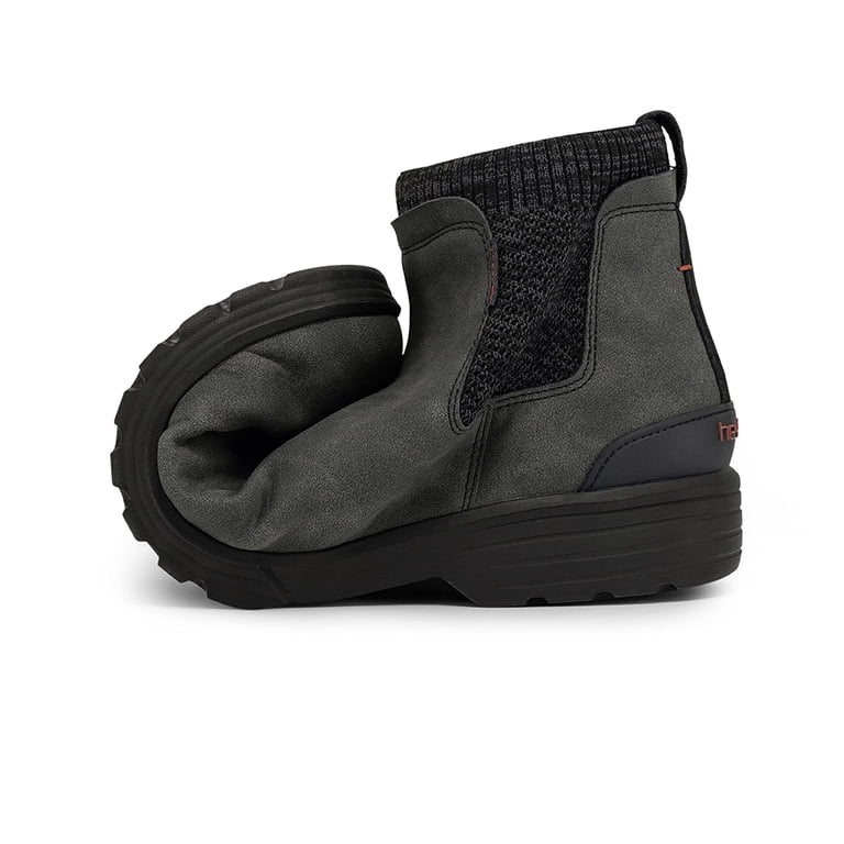 Hey Dude Scott Carbon Black Leather Mid Top Boots Mens 10 Excellent Condition Hey Dude Men main image 2