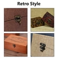 thumbnail image 5 of Biaungdo, 5 Uds., Estilo Retro Vintage, Bolsa Oscilante, Cierre De Cierre, Pestillo Para Muebles, Caja De Madera, Joyero, Tono Bronce, 5 of 5