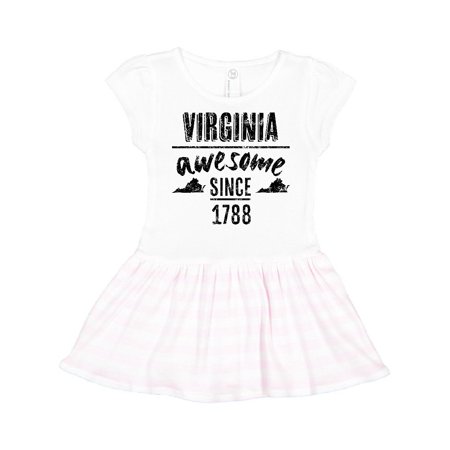 

Inktastic Virginia Awesome Since 1788 Gift Toddler Girl Dress