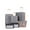 Gray, variant on Landisun Luggage Sets 6 Piece Hardshell ABS Suitcase Set with TSA Lock, Travel Luggage with Portable Bag, Black