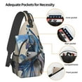 thumbnail image 4 of ZICANCN Crossbody Sling Bags for Women Men,Blue Siamese Fighting Fish Casual Shoulder Backpacks for Hiking Daypacks, 4 of 9
