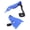 Blue, variant on Weatherproof Motorcycle Hand Protectors Ergonomic Design Road Bikes Handguards Long Ride Comfort General Mounting