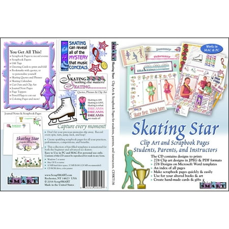 ScrapSMART Skating Star Clip-Art CD-ROM: 278 Designs for Scrapbook, Craft, Sewing