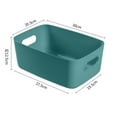 thumbnail image 1 of Desktop Storage Basket PP Cosmetic Storages Box Desktops Sundries Organizer with Handle for HouseholdLarge Green, 1 of 1