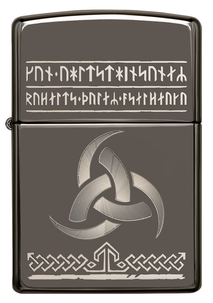 Zippo Odin Black Ice Pocket Lighter