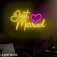 thumbnail image 2 of Glowneon Just Married Led Light For Engagement & Wedding Wall Decor, 2 of 5