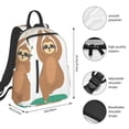 thumbnail image 4 of Daiia Cute Sloth In Yoga Pose Tree School Backpack for Men and Women Lightweight Backpack Durable Backpack Water-Resistant,Travel,Work Bag, 4 of 9