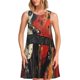 thumbnail image 1 of Fotbe Abstract Skull Guitar Art Vestido de Verano sin Mangas para Mujer – Vestido Midi Línea A, Estilo Camiseta Floral, Vestido Playero Casual y Fluido, 1 of 7