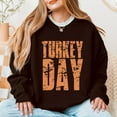 thumbnail image 2 of Turkey Day Block Distressed - Women's Graphic Sweatshirt, 2 of 14