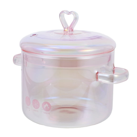 BESTONZON Wear Resistant Vintage Soup Pot with Lid and Double Handle for Stewing