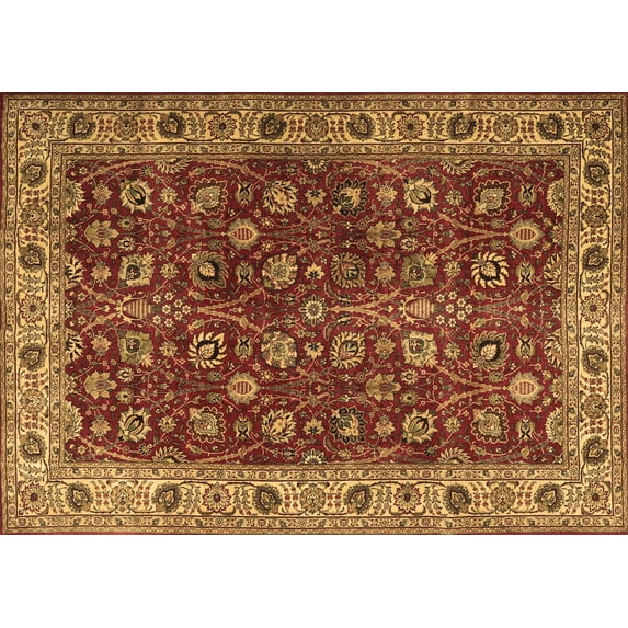 Ahgly Company Indoor Rectangle Persian Brown Traditional Area Rugs, 2' x 3'