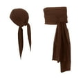 thumbnail image 3 of Pañuelo para la cabeza de pirata, sombrero, cinturón de pirata, bandana de disfraz para adultos para fiesta pirata, 3 of 7