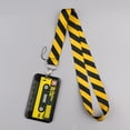 thumbnail image 5 of Creative Retro Cassette Tape ID Badge Holder with Lanyard Sliding Card Case for ID Card Key Badge Gift for Office School Student, 5 of 9