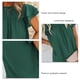 thumbnail image 4 of Camiseta holgada de punto suizo fruncida con manga aleteo superior de verano para mujer para uso diario, 4 of 5