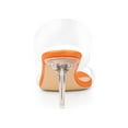 thumbnail image 2 of BLISSFUL STEP Women's Clear Slide Stiletto Heels Open Toe Slip On Sandals Orange 9, 2 of 7