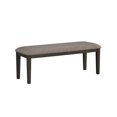 thumbnail image 4 of Transitional 6pc Dining Set Table with 6 Drawers 1 Bench 4 Side Chairs Gray Finish Casual Dining Furniture, 4 of 6