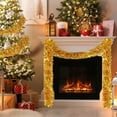 thumbnail image 4 of 70.8Inch Christmas Tinsel Ribbon,6 Holiday Metalic Decorations, Twist Tinsel Garland,Hanging for Christmas trees,Fireplaces,Door,Celebrate Birthday Wedding New Year (Gold), 4 of 7