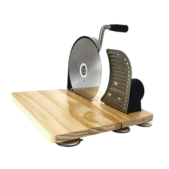 Toast Cutter Kitchen Bread Slicer Manual Food Slicer with Hand Crank Operation for Evenly Sliced Loaves