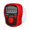 thumbnail image 3 of 0-99999 5 Digital LED Display Finger Tally Counter with Case, Red, 3 of 5