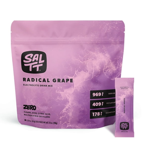 SALTT Electrolyte Drink Mix - Radical Grape - 30 Pack