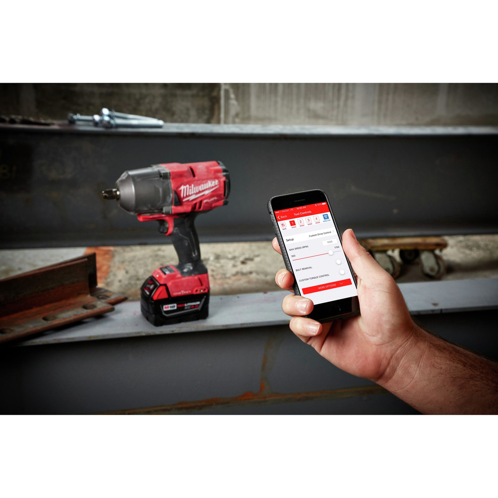 Milwaukee 2863-22 - M18 Fuel 1/2" Hog Ring Anvil 18V 5.0Ah Li-Ion Cordless Impact Wrench Kit