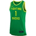thumbnail image 2 of Unisex Nike #1 Green Oregon Ducks Women's Basketball Replica Jersey, 2 of 3