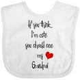 thumbnail image 3 of Inktastic Cute Grandpa Boys or Girls Baby Bib, 3 of 4