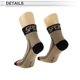 thumbnail image 4 of Calcetines de ciclismo absorbentes de sudor, anti-fricción l Calcetines de bicicleta al aire libre color caqui, negro unisex 1 par con letras, en bloques de color, 4 of 6
