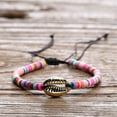 thumbnail image 4 of Sonducket 1 Juego de pulseras trenzadas, de concha, accesorio de moda colorido, accesorios de mujer para el vestido diario, oro colorido Type3 NO3, 4 of 6