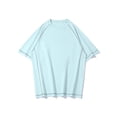 thumbnail image 4 of pstuiky camisetas de hombre, Blusas/camisetas casuales de verano para hombre, de color liso y cuello redondo ropa de hombre m, 4 of 9