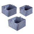thumbnail image 4 of Truu Design, Paniers de rangement carrés en feutre, ensemble de 3, 4 of 7