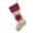 Red, variant on Holiday Unique 3D Poinsettia Christmas Decorative Hanging Stocking with Faux Fur Cuff (Silver+White 8"x19" Stocking)