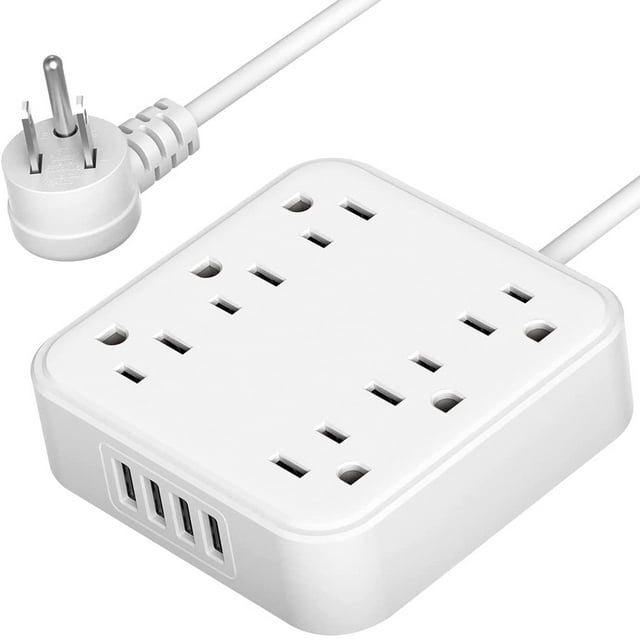 Multi contactos Brandtrendy 6 Salidas 3 puertos USB 1200J