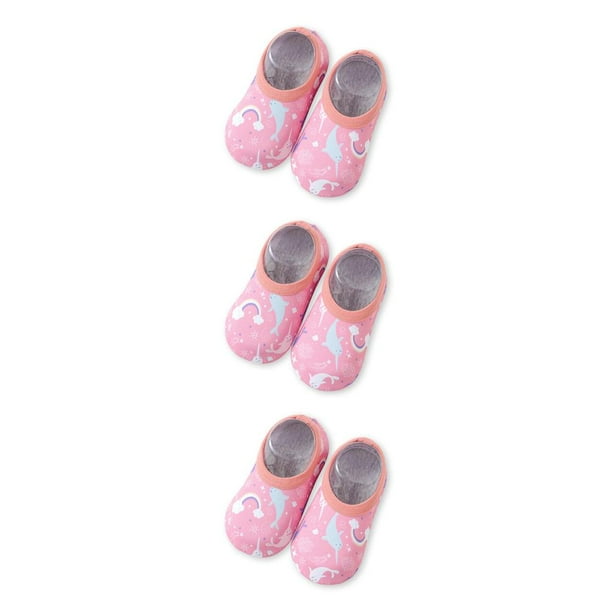 Eigraketly 1 par de zapatillas de agua para niños, suela de silicona antideslizante, adorables zapatos de natación, botas de playa para interiores y Type1 NO1 Eigraketly CBP227616