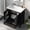Black, variant on Harper & Bright Designs 30" Bathroom Vanity with Sink Combo, Bathroom Cabinet with Ceramic Top, Multifunctional Storage Doors and Drawer, Blue