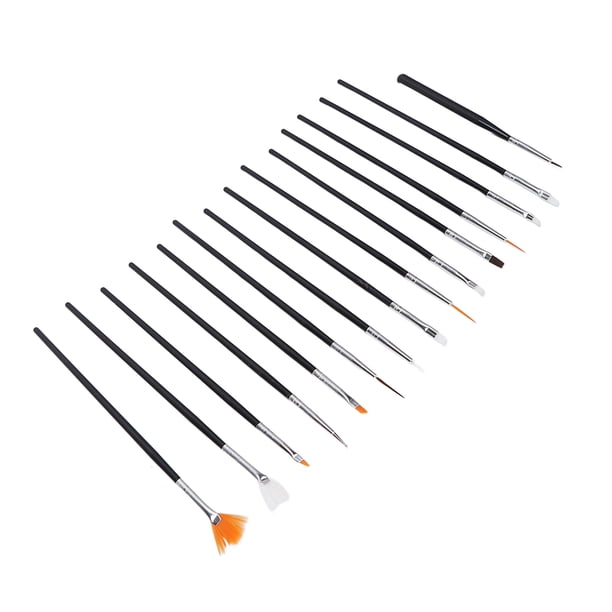 Juego de pinceles para decoración de uñas, 15 pinceles para decoración de uñas, pinceles para pintar uñas, pinceles para manicura y decoración de uñas, características de vanguardia