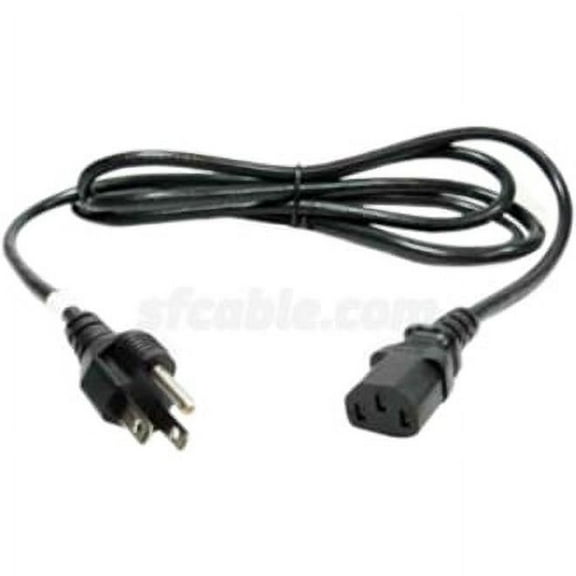SF Cable NEMA 5-15P to C13 Standard Power Cord, 12 feet - 18 AWG