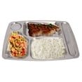 thumbnail image 3 of Stainless Steel Divided Dinner Tray Lunch Container Plate 4/5/6 Section 6 squares, 3 of 6