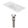 thumbnail image 1 of American Imaginations 35.5-in. W 3H4-in. Ceramic Top Set In White Color - Overflow Drain Incl. AI-23854, 1 of 7