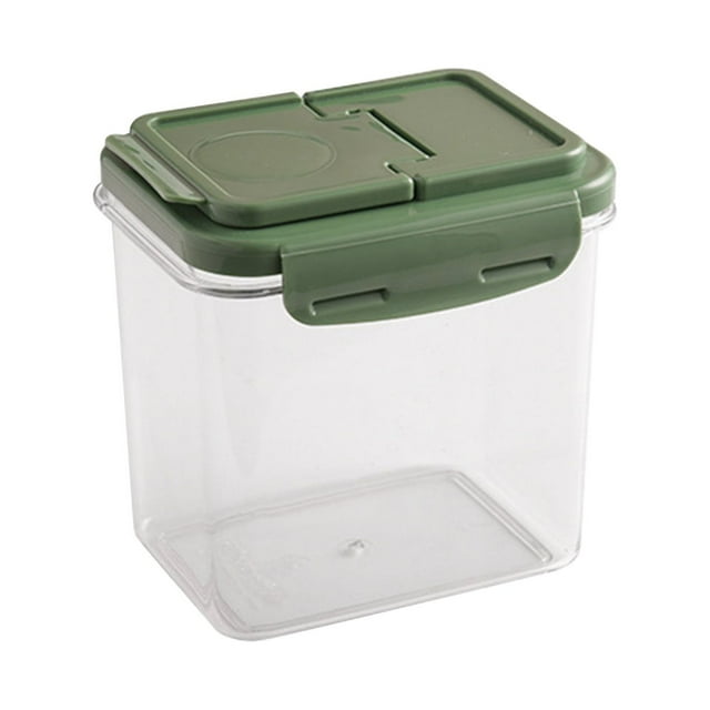 Yhmxh Closet Organizers and Storage Kitchen Compartment Sealed Tank Storage Tank Sealed Box Transparent Food Storage Tank Storage Tank