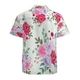 thumbnail image 3 of High Quality Hawaiian Shirts for Men Short Sleeve Aloha Beach Shirt Floral Summer Casual Button Down Shirts Blouses Z5ZU22, 3 of 7