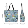 thumbnail image 5 of Yiaed Various Wild Sea Fish Print Handbag for Women Tote Purse Shoulder Bag Large Fashion Hobo Purse Handbag Shopping Tote, 5 of 5