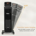 thumbnail image 3 of Oil Filled Radiator Heater with WiFi, 1500W Portable Electric Space Heater with Adjustable Thermostat, Overheat and Tip-Over Protection, 24H Timer, Electric Heater for Indoor use, Black, 3 of 9