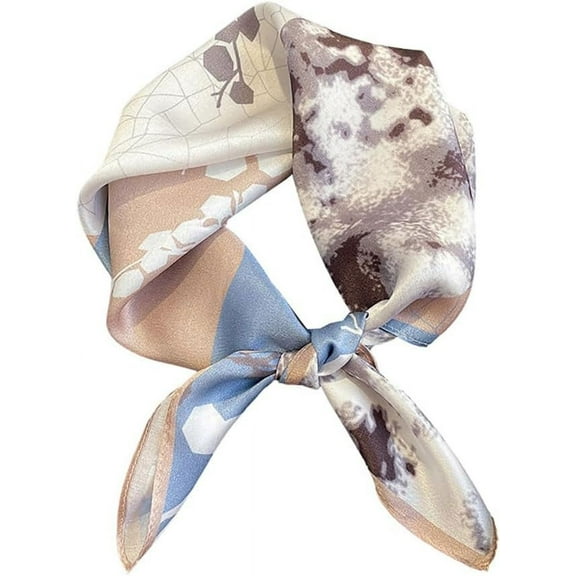 CAILDANL 100% Mulberry Silk Neck Scarf 21"x21" Small Square Scarfs for Women Gift Packed