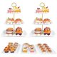 thumbnail image 1 of Set de exhibición para mesa de postres Findful de 5 piezas con soportes de 3 niveles, 1 of 7