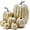 Gold1, variant on 7Pcs Artificial Pumpkins Fall Decoration Assorted Faux Pumpkin Cute Foam Pumpkins for Home Outside Halloween Decorating